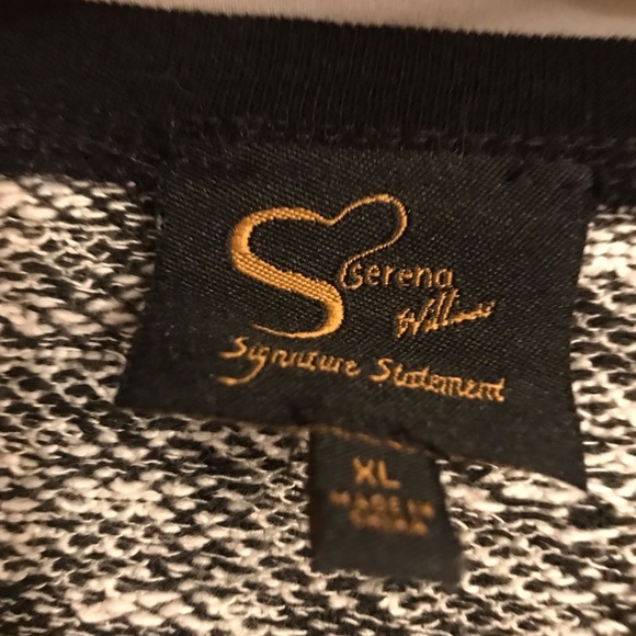 Vintage Serena Williams Signature Statement Y2K Leopard Print Sweater Size XL - Picture 6 of 8